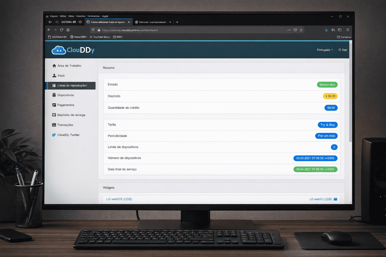CONFIGURANDO CLOUDDY