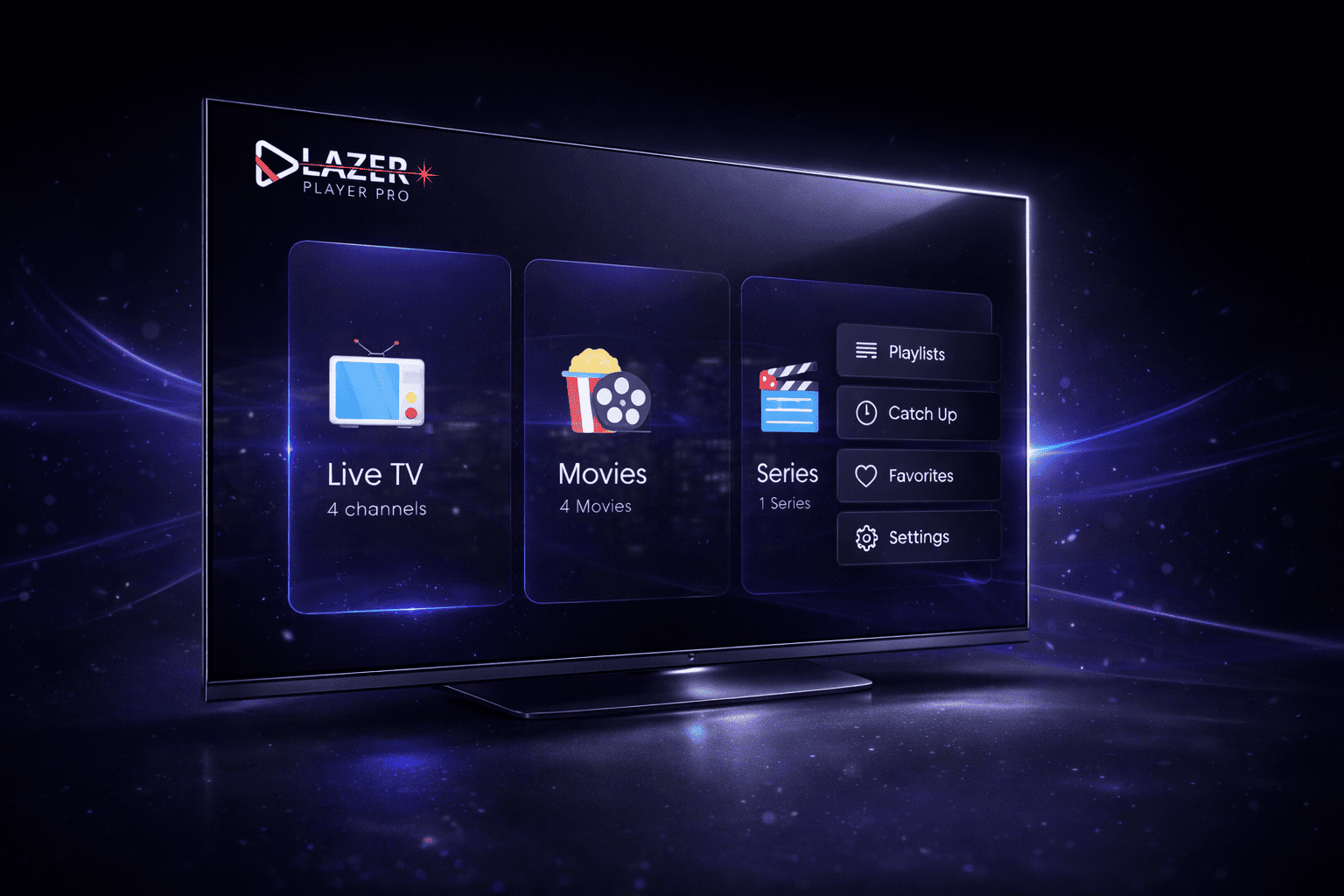 Laser Player Pro Aplicativo IPTV Multiplataforma Completo
